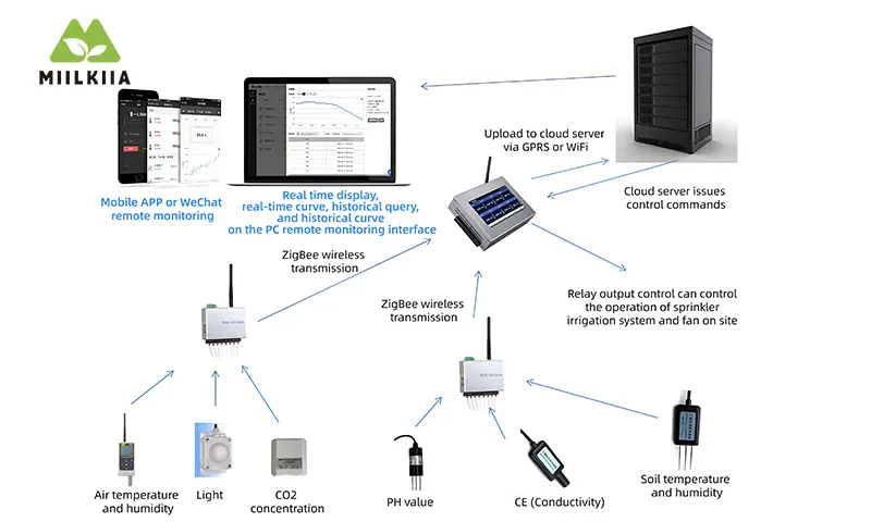 IOT de mangueira verde multi-span