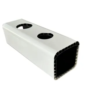 100*100mm Black and White Hollow Hydroponic Channels (Openable)