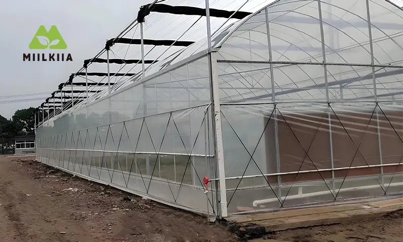 high tunnel greenhouse temperature control