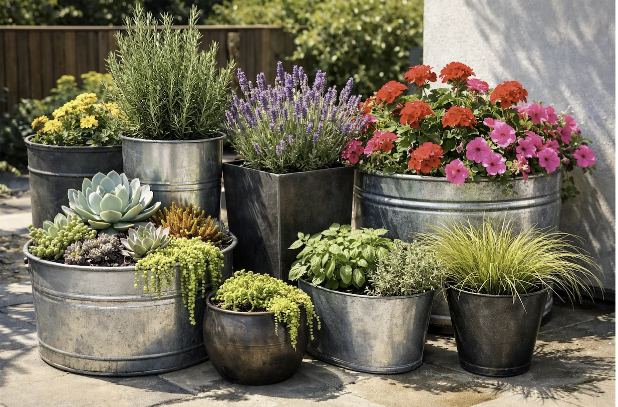 Beyond Aesthetics: What to Plant in Metal Containers for Thriving ...