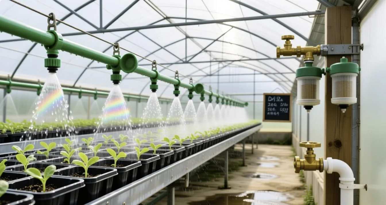 Greenhouse Irrigation Equipment: Drip Systems, Sprinklers and Smart Watering Solutions